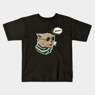 cat with glasses Kids T-Shirt